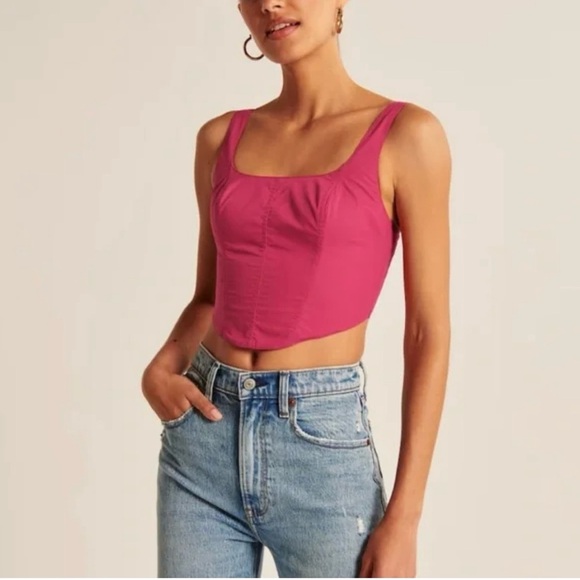 Abercrombie and Fitch corset style top size medium - Picture 3 of 7